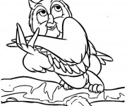 Coloriage Hibou rigolo