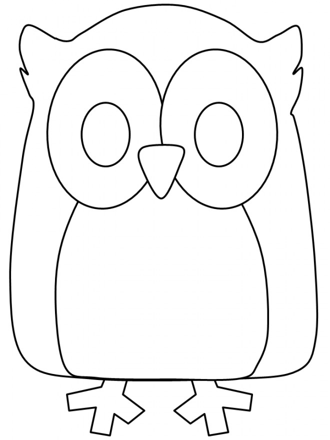 Coloriage Hibou Gratuit A Imprimer