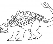 Coloriage Euoplocephalus dinosaure