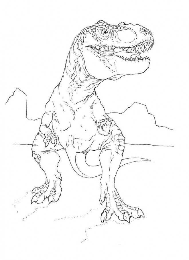 Coloriage Indominus Rex dessin gratuit à imprimer