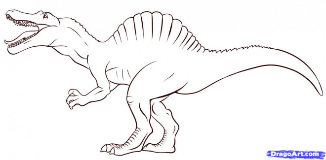 Coloriage indominus rex de jurassic park dessin gratuit à imprimer