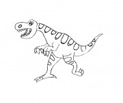 Coloriage Un Dinosaure humoristique
