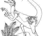 Coloriage Coelurus Ornitholestes de Jurassic World