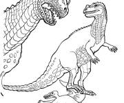 Coloriage Colorie les dinosaures Jurassic World