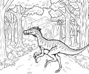Coloriage Deinonychus du Jurassic World