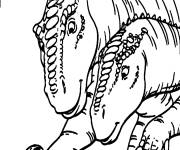 Coloriage Deux dinosaures de Jurassic World