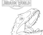 Coloriage Dinosaur dans l'affiche de Jurassic World
