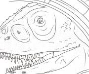 Coloriage Dinosaur d&eacute;taill&eacute; de Jurassic World