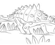 Coloriage Euoplocephalus de Jurassic World