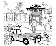 Coloriage Fa&ccedil;ade de Jurassic World