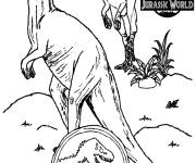 Coloriage Film Jurassic World facile