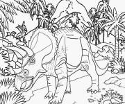 Coloriage Foret de Jurassic World