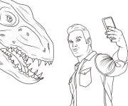 Coloriage H&eacute;ros de Jurassic World