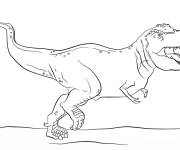 Coloriage et dessins gratuit Indominus Rex en col&egrave;re à imprimer