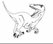 Coloriage et dessins gratuit Jurassic World au crayon à imprimer
