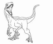 Coloriage et dessins gratuit Jurassic World dinosaure simple à imprimer