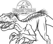 Coloriage Jurassic World et logo