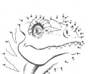 Coloriage Jurassic World point par point &agrave; relier