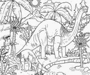 Coloriage L'&icirc;le aux dinosaures de Jurassic World