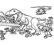 Coloriage Lego de Jurassic World