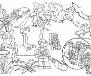 Coloriage Lego Jurassic World pour enfants