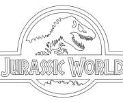 Coloriage Logo de Jurassic World