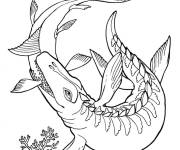 Coloriage Mosasaurus de Jurassic World