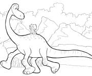 Coloriage Mosasaurus Jurassic World de bande anim&eacute;e