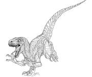 Coloriage Page de Dinosaure de Jurassic World 