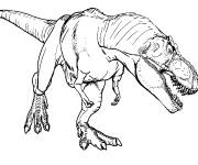 Coloriage et dessins gratuit Portrait Trex à imprimer