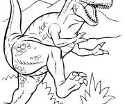Coloriage Pr&eacute;dateur bip&egrave;de de Jurassic World