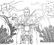 Coloriage Sc&egrave;ne du film Jurassic World