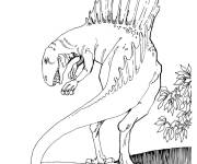 Coloriage Spinosaurus Theropod de Jurassic World