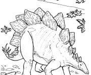 Coloriage St&eacute;gosaure blind&eacute; dans Jurassic World