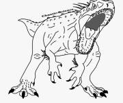 Coloriage T REX Dinosaur de Jurassic World