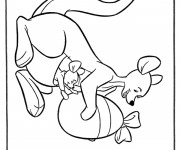 Coloriage Kangourou et cadeau