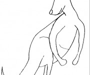 Coloriage Kangourou g&eacute;ant