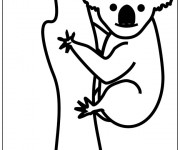 Coloriage et dessins gratuit Koala maternelle à imprimer