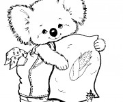 Coloriage Koala mignon