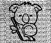Coloriage Petit Koala en dormant sur l'arbre