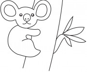 Coloriage Un Bebe Koala Dessin Gratuit A Imprimer