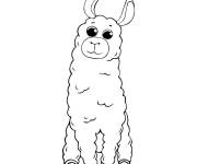 Coloriage et dessins gratuit Alpaga mignon à imprimer