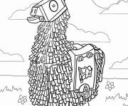 Coloriage Fortnite Lama &agrave; colorire