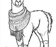 Coloriage Lama &agrave; impri