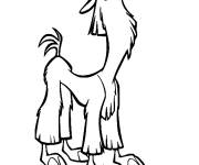 Coloriage et dessins gratuit Lama de film anim&eacute; à imprimer