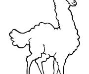 Coloriage et dessins gratuit Lama licorne facile à imprimer