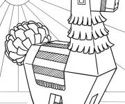 Coloriage Pi&ntilde;ata Lama