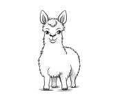 Coloriage et dessins gratuit Short Lama à imprimer