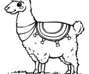 Coloriage Un beau Lama
