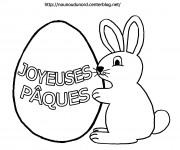 Coloriage et dessins gratuit Anniversaire de Lapin à imprimer